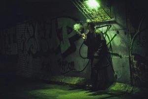 Exploring Cities with Underground Tunnel Networks